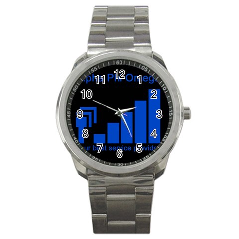 APO cell Sport Metal Watch from ArtsNow.com Front