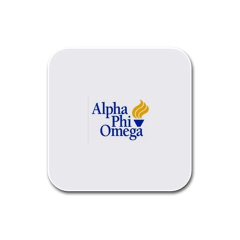 a phi que  Rubber Square Coaster (4 pack) from ArtsNow.com Front