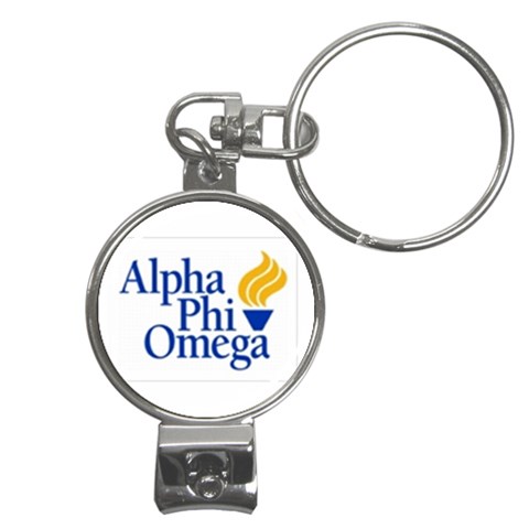 a phi que  Nail Clippers Key Chain from ArtsNow.com Front