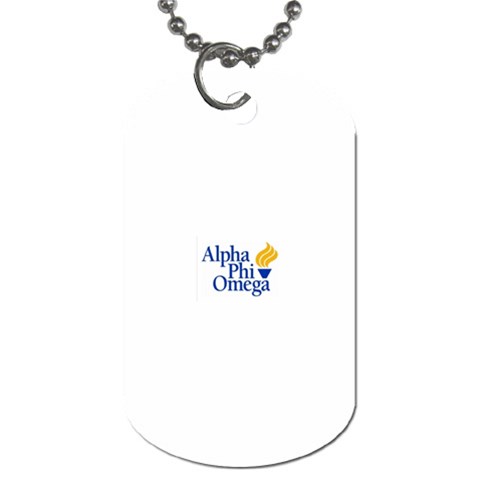 a phi que  Dog Tag (Two Sides) from ArtsNow.com Front