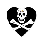 aphi que apo pirate logo Magnet (Heart)