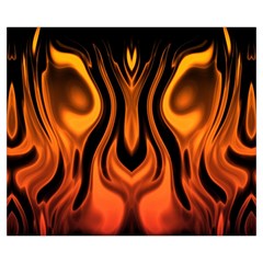 Fire and Flames Pattern Medium Tote Bag from ArtsNow.com Front