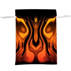 Fire and Flames Pattern  Lightweight Drawstring Pouch (XL) from ArtsNow.com Back