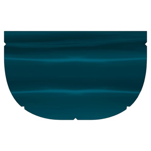 Teal Blue Ombre Makeup Case (Medium) from ArtsNow.com Side Right