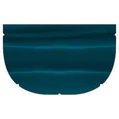 Teal Blue Ombre Makeup Case (Medium) from ArtsNow.com Side Left