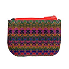 Boho Colorful Pattern Mini Coin Purse from ArtsNow.com Back