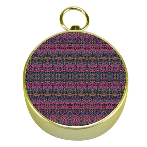 Boho Pink Mauve Blue Gold Compasses from ArtsNow.com Front