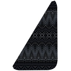 Boho Black and Silver Belt Pouch Bag (Large) from ArtsNow.com Front Left
