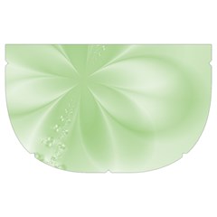 Tea Green Floral Print Makeup Case (Medium) from ArtsNow.com Side Left