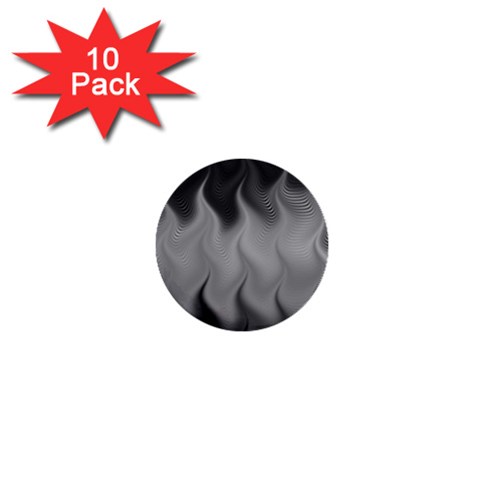 Abstract Black Grey 1  Mini Buttons (10 pack)  from ArtsNow.com Front