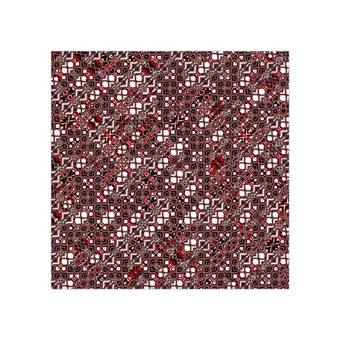 Abstract Red Black Checkered Square Tapestry (Small) from ArtsNow.com Front