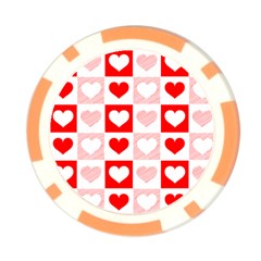 Hearts  Poker Chip Card Guard (10 pack) from ArtsNow.com Front