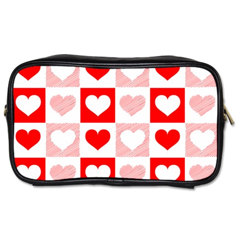 Hearts  Toiletries Bag (Two Sides) from ArtsNow.com Front