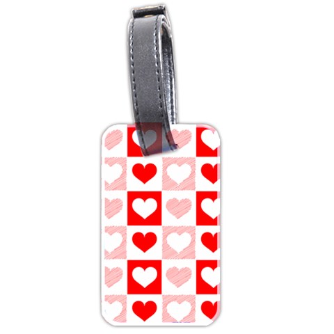 Hearts  Luggage Tag (two sides) from ArtsNow.com Front