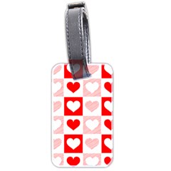 Hearts  Luggage Tag (two sides) from ArtsNow.com Back