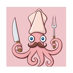 Squid Chef Cartoon Duvet Cover Double Side (Full/ Double Size) from ArtsNow.com Front