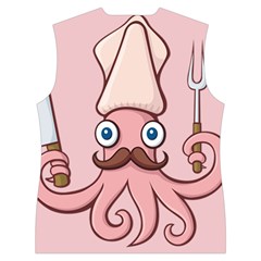 Squid Chef Cartoon Women s Button Up Vest from ArtsNow.com Back