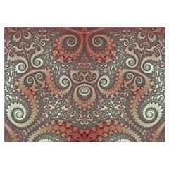 Red and White Color Swirls Wristlet Pouch Bag (Small) from ArtsNow.com Belt Loop