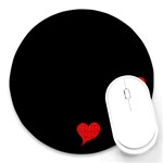 Hearts Round Mousepad