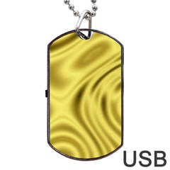 Golden Wave Dog Tag USB Flash (Two Sides) from ArtsNow.com Front