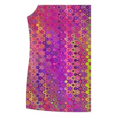 Boho Fuchsia Floral Print  Women s Button Up Vest from ArtsNow.com Front Right
