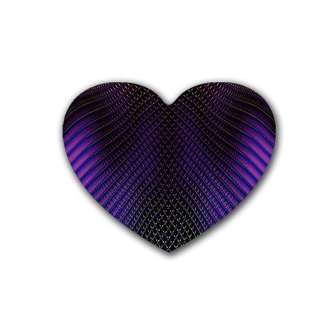 Alien Skin Glow Rubber Coaster (Heart)  from ArtsNow.com Front