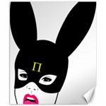 Bunny Girl Mask Canvas 8  x 10 