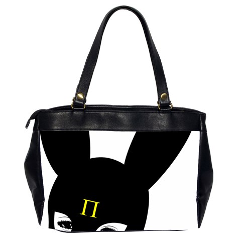 Bunny Girl Mask Oversize Office Handbag (2 Sides) from ArtsNow.com Back