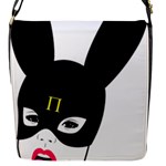 Bunny Girl Mask Flap Closure Messenger Bag (S)