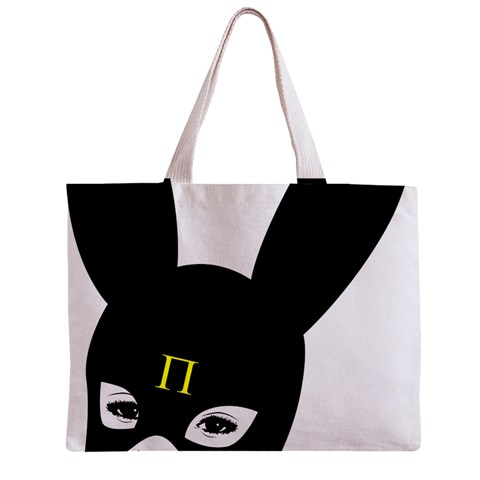 Bunny Girl Mask Zipper Mini Tote Bag from ArtsNow.com Front