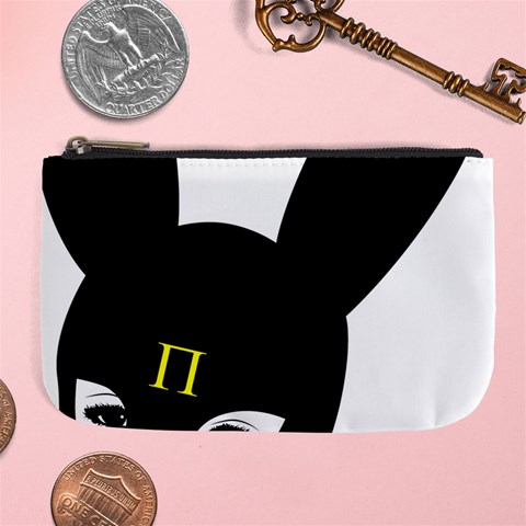 Bunny Girl Mask Large Coin Purse from ArtsNow.com Front