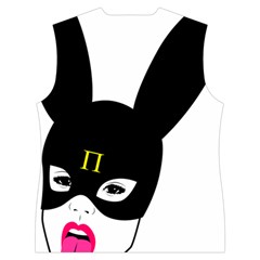 Bunny Girl Mask Women s Button Up Vest from ArtsNow.com Back