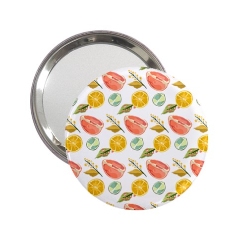 Citrus Gouache Pattern 2.25  Handbag Mirrors from ArtsNow.com Front