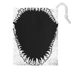 Shark Jaws Drawstring Pouch (5XL) from ArtsNow.com Front