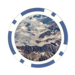 Andes Mountains Aerial View, Chile Poker Chip Card Guard (10 pack) from ArtsNow.com Back