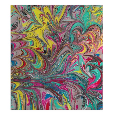 Abstract marbling swirls Duvet Cover Double Side (King Size) from ArtsNow.com Back