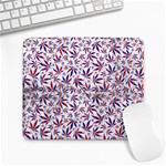 Purple White Cannabis Marijuana Large Mousepad