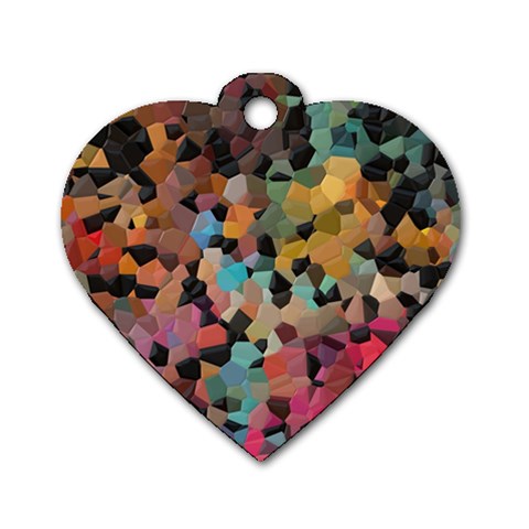 Mosaic pieces                                                    Dog Tag Heart (One Side) from ArtsNow.com Front