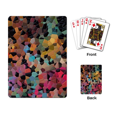 Mosaic pieces                                                    Playing Cards Single Design from ArtsNow.com Back