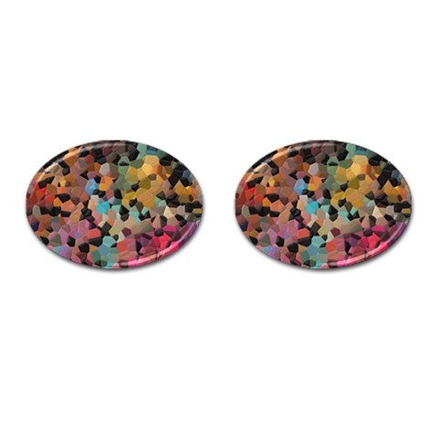 Mosaic pieces                                                    Cufflinks (Oval) from ArtsNow.com Front(Pair)