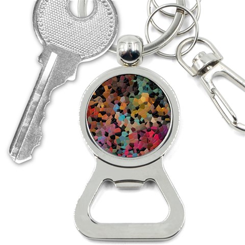 Mosaic pieces                                                    Bottle Opener Key Chain from ArtsNow.com Front