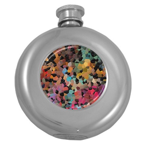 Mosaic pieces                                                    Hip Flask (5 oz) from ArtsNow.com Front