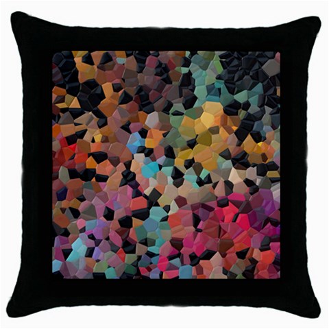 Mosaic pieces                                                    Throw Pillow Case (Black) from ArtsNow.com Front