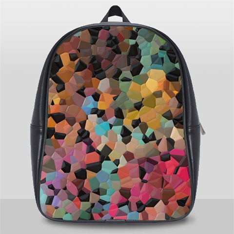 Mosaic pieces                                                    School Bag (Large) from ArtsNow.com Front