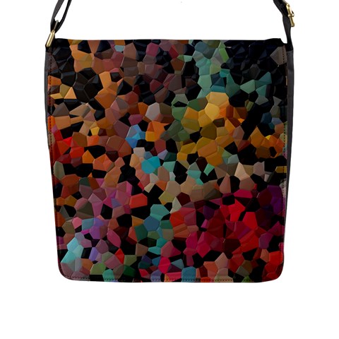 Mosaic pieces                                                    Flap Closure Messenger Bag (L) from ArtsNow.com Front