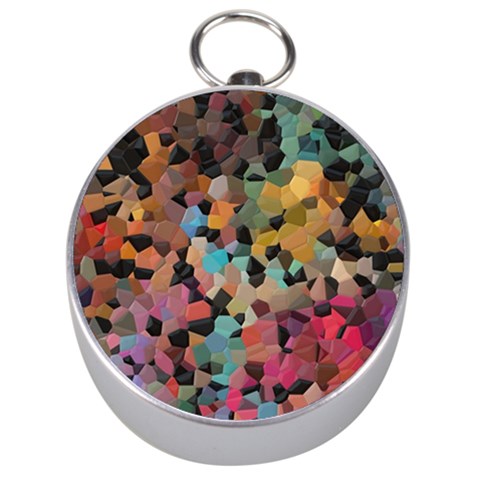 Mosaic pieces                                                    Silver Compass from ArtsNow.com Front