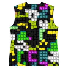 Drawn squares                                                  Women s Button Up Puffer Vest from ArtsNow.com Back