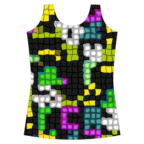 Drawn squares                                                    Criss cross Back Tank Top from ArtsNow.com Front