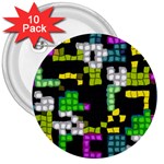 Drawn squares                                                     3  Button (10 pack)