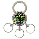 Drawn squares                                                     3-Ring Key Chain